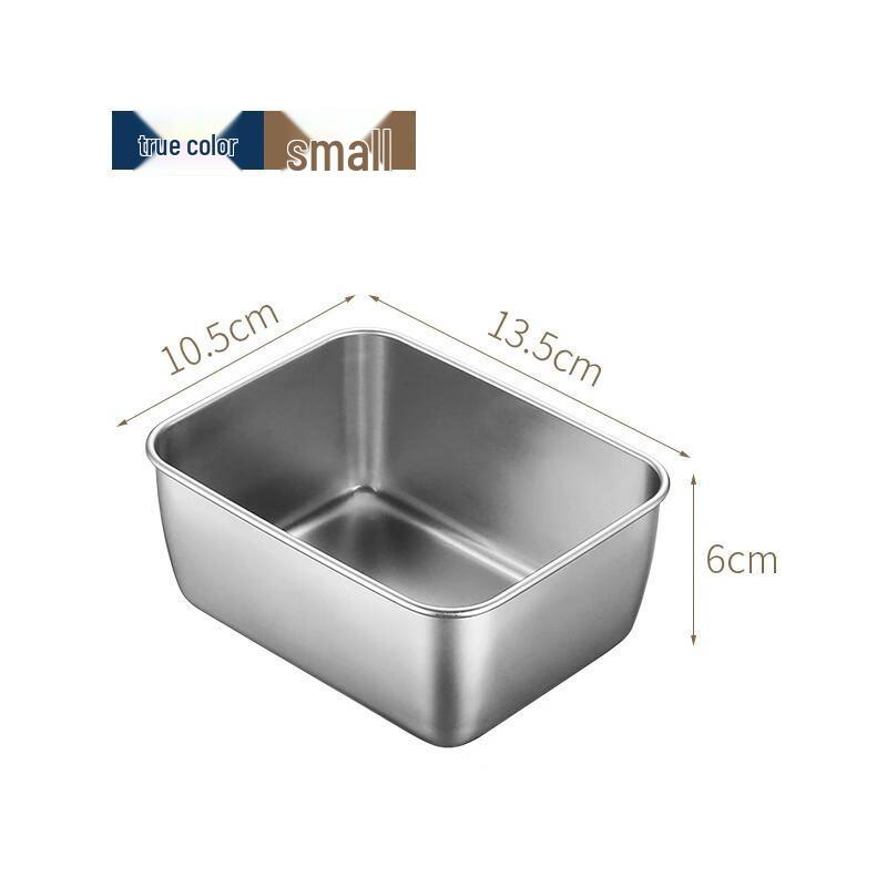 

LIJIA FITMENT LJ201 Stainless Steel Rectangular Trays with Lids, 10-Pack