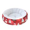 Pet Cat Dog Christmas Round Nest Pad Kennel Warm Pet Pad Warm Thickened Warm Kennel Cat Nest Dog Supplies