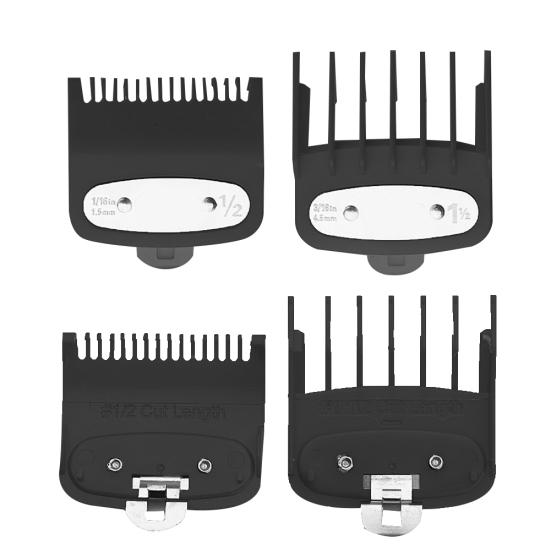 2Pcs 1.5mm 4.5mm Electric Hair Clipper Shaver Trimmer Plastic Cutting Guide Comb