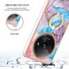 For Xiaomi Redmi A3/Poco C61 4G Case with Ring Kickstand IMD Marble Pattern TPU Back Cover