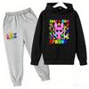 Haine Copii Sprunki Hanorac+pantaloni Vârsta 2-12 Băiat Fată Figurine Anime Incredibox Bluză Primăvară Toamnă Pulover pentru Copii Seturi
