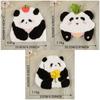 3 Pcs Cartoon Panda Iron On Patches Applique Patches Animal Repair Patches Embroidery Patches for Clothes Bag Decoration