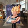 1PC Vegito  Print Flannel Blanket, High Quality All Seasons, Home Decor, Warmth and Comfort, Perfect for Christmas Gifts