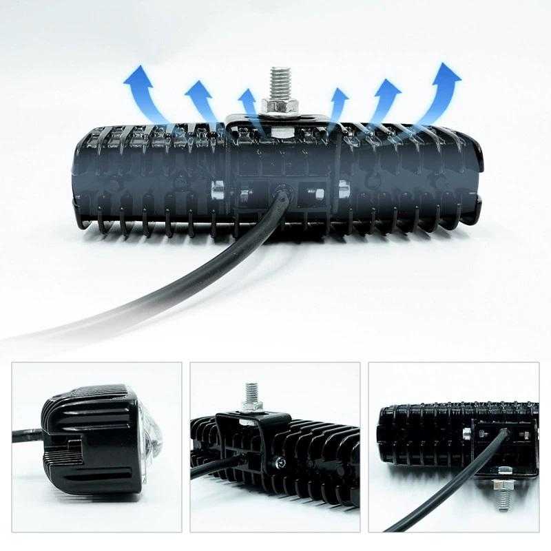 Ultra Odaklı Kırmızı ve Mavi Işıklı Forklift LED Uyarı Lambası 12-80V Çalışma Alanı Sınır Lambası 6LED Güvenlik Sinyal Lambası