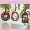 Retro Resin Christmas Tree Ornaments With Bell And Leaf Details For Holiday Home Decor