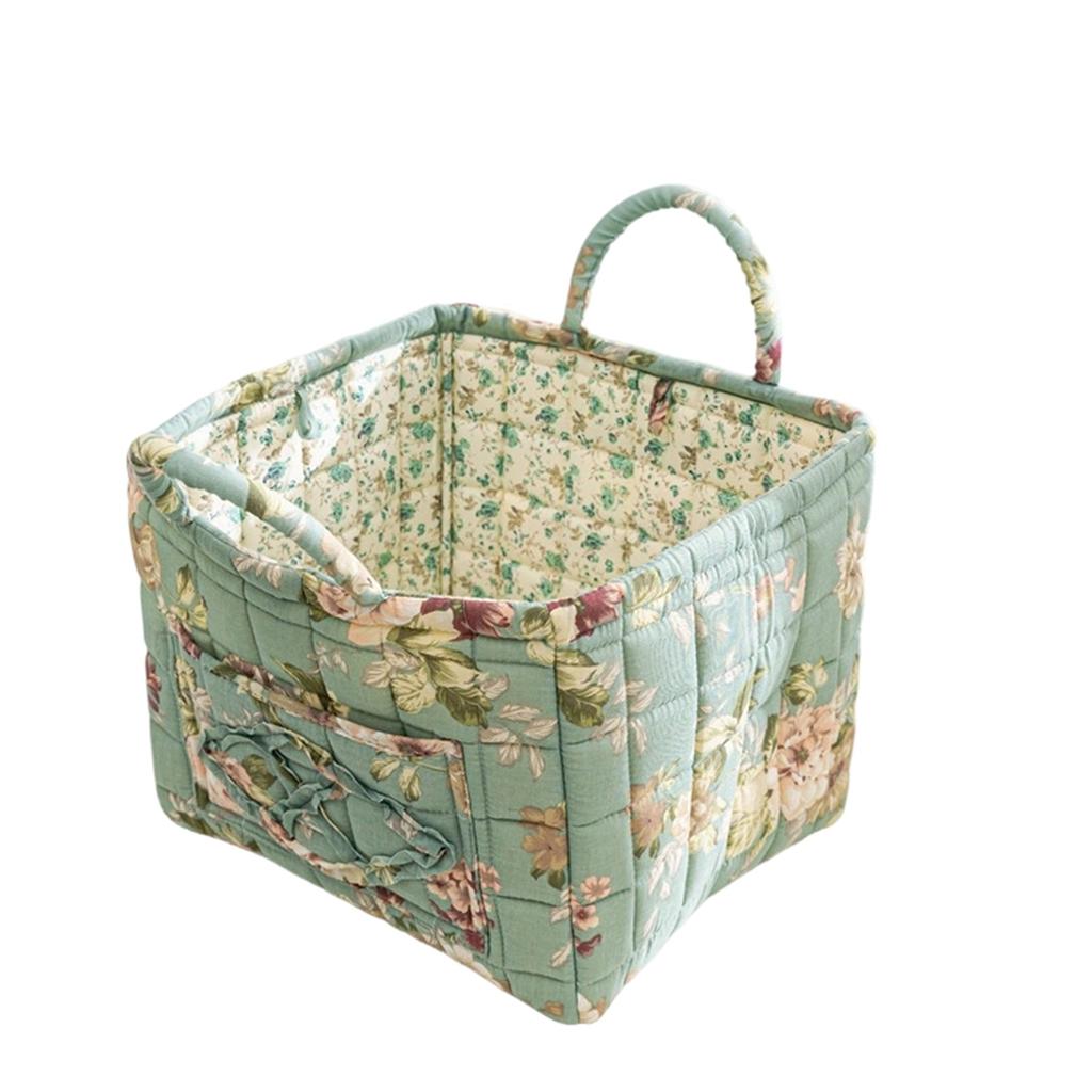 Large Home Fabric Miscellaneous Storage Basket, Korean Style Portable Underwear Organizing Frame Storage Basket