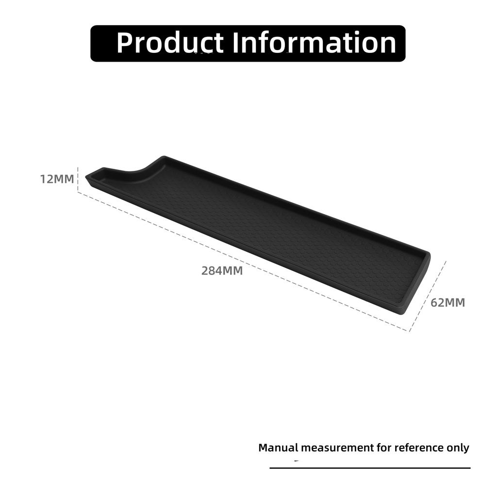 Right Drive for Suzuki Jimny 2025 2025 Silicone Co-pilot Storage Mat Anti-slip Protective Pad Car Interior Accessories Black