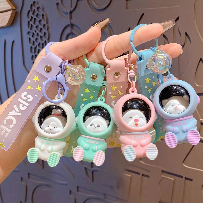 Starry Sky Pet Keychain - Cute Luminous Backpack Pendant & Car Charm for Couples