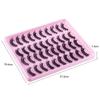 20 Pairs Of Thick Curled False Eyelashes D-Curve Natural Chemical Fiber Curled Long Eyelashes