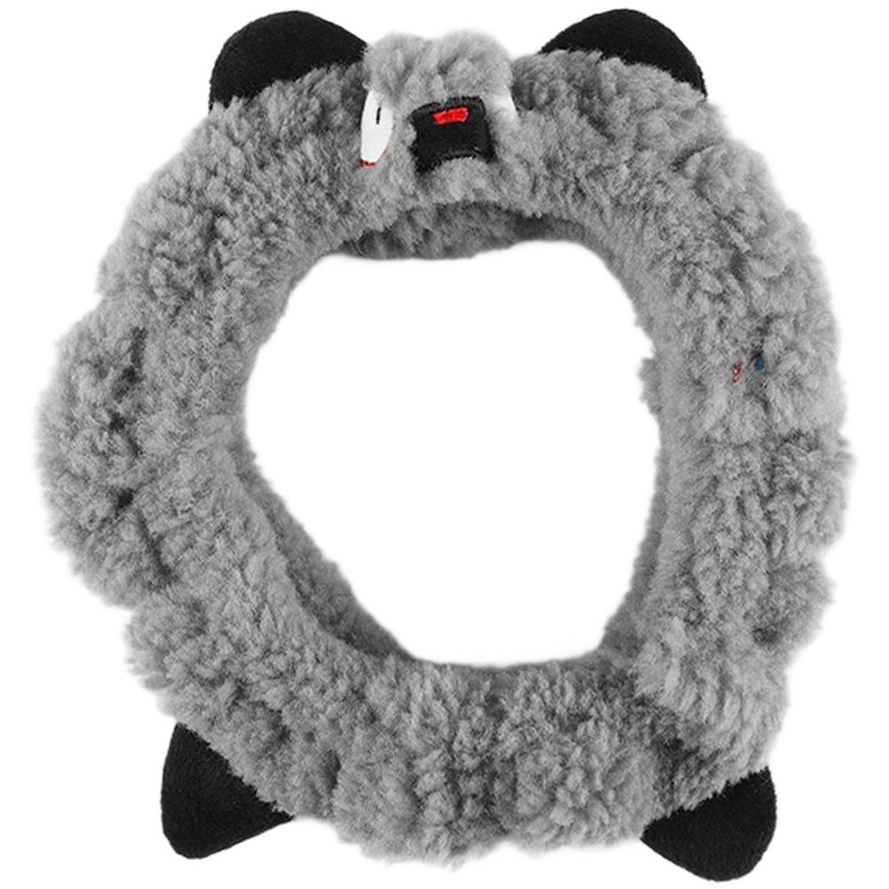 Car Steering Wheel Cover Winter Non Slip Cartoon Bear Plush Standard Fit 38cm Warm Protector Decoration Warm