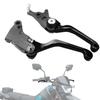 JFG Motorcycle Brake Clutch Levers Set Adjustable Aluminum For Vehicle KLX250/S/L/SF KLX150/S/L/BF KLX230/R Etc Off-Road Motorcycle - Black