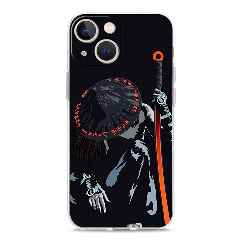 Phone Case For iPhone 17 Air Cases iPhone 16 15 12 13 14 Pro Max SE 7 8 Plus iPhone11 Clear Cover Japanese Bushido Samurai