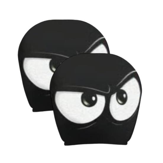 2Pcs Funny Cartoon Car Headrest Covers Easy Installation Car Seat Head Rest Protector