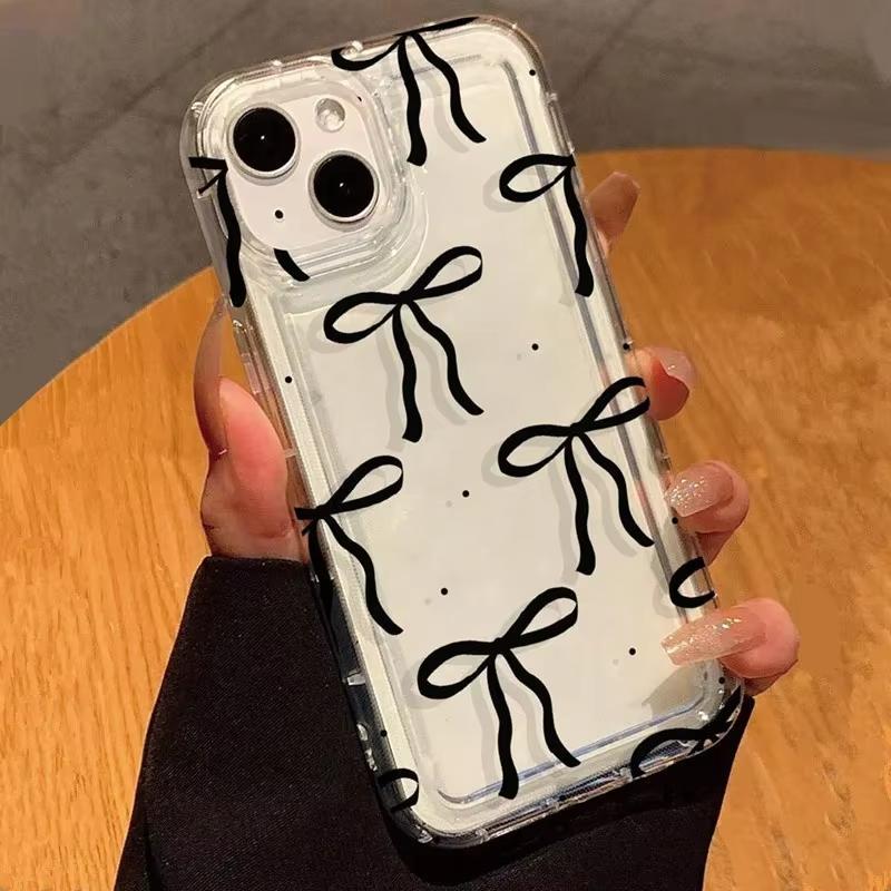 Cute Pink Heart Bow Phone Case for Xiaomi Redmi Note 13 12 11 Pro Plus 4G 5G 10 9 9S 8 Pro Redmi 12C 10C 9C 9A 9T K40 Cover
