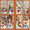 Weihnachtsfensteraufkleber Statische Aufkleber Schneemann Schneeflocke Wandaufkleber Kinderzimmer Wandtattoos Frohe Weihnachten Feiertagsparty