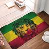 Löwe von Juda Rasta Jamaikanischer Reggae Fußmatte Matte Anti-Rutsch Rastafarian Kunst Badezimmer Küche Garten Teppich Teppich