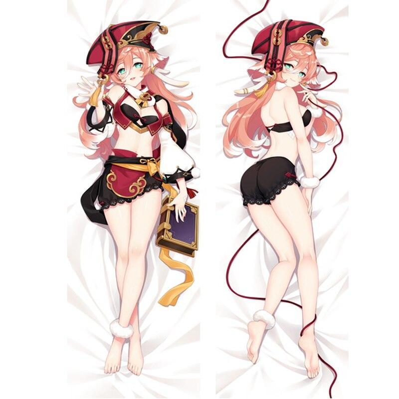 

60x180 см аниме Yan Fei Dakimakura Game Genshin Impact Yanfei Косплей наволочка для всего тела обнимающая наволочка персиковая кожа длинный чехол для подушки