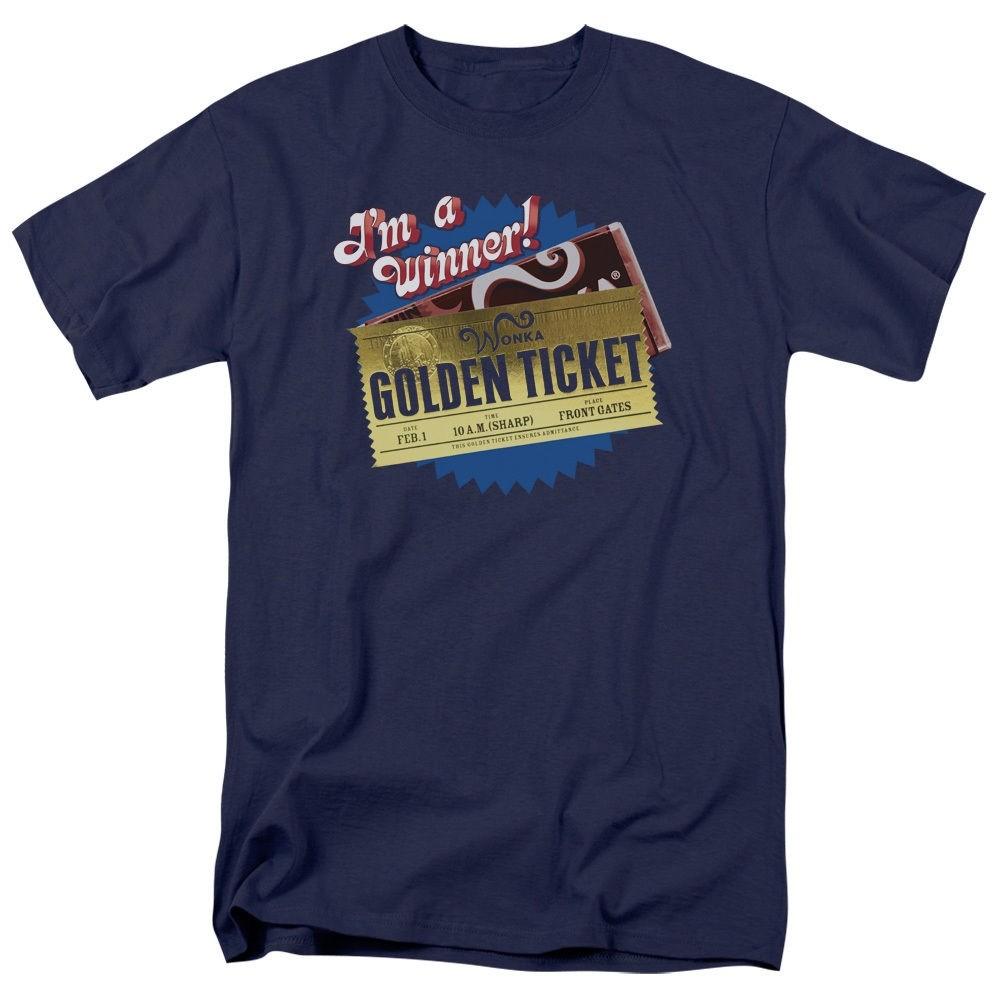 

Chocolate Factory Golden Ticket T-Shirt Sizes S-4XL NEW 3XL