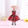 1:12 Dollhouse Miniature Porcelain Victorian Doll Model Green Dress Miss Lady Lady Modern Housewives Youth Doll Toy