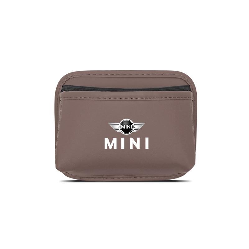 PU Leather Car Storage Organizer Bag Pocket For MINI Cooper JCW Countryman Clubman Cabrio Paceman Coupe Car tire valve cap