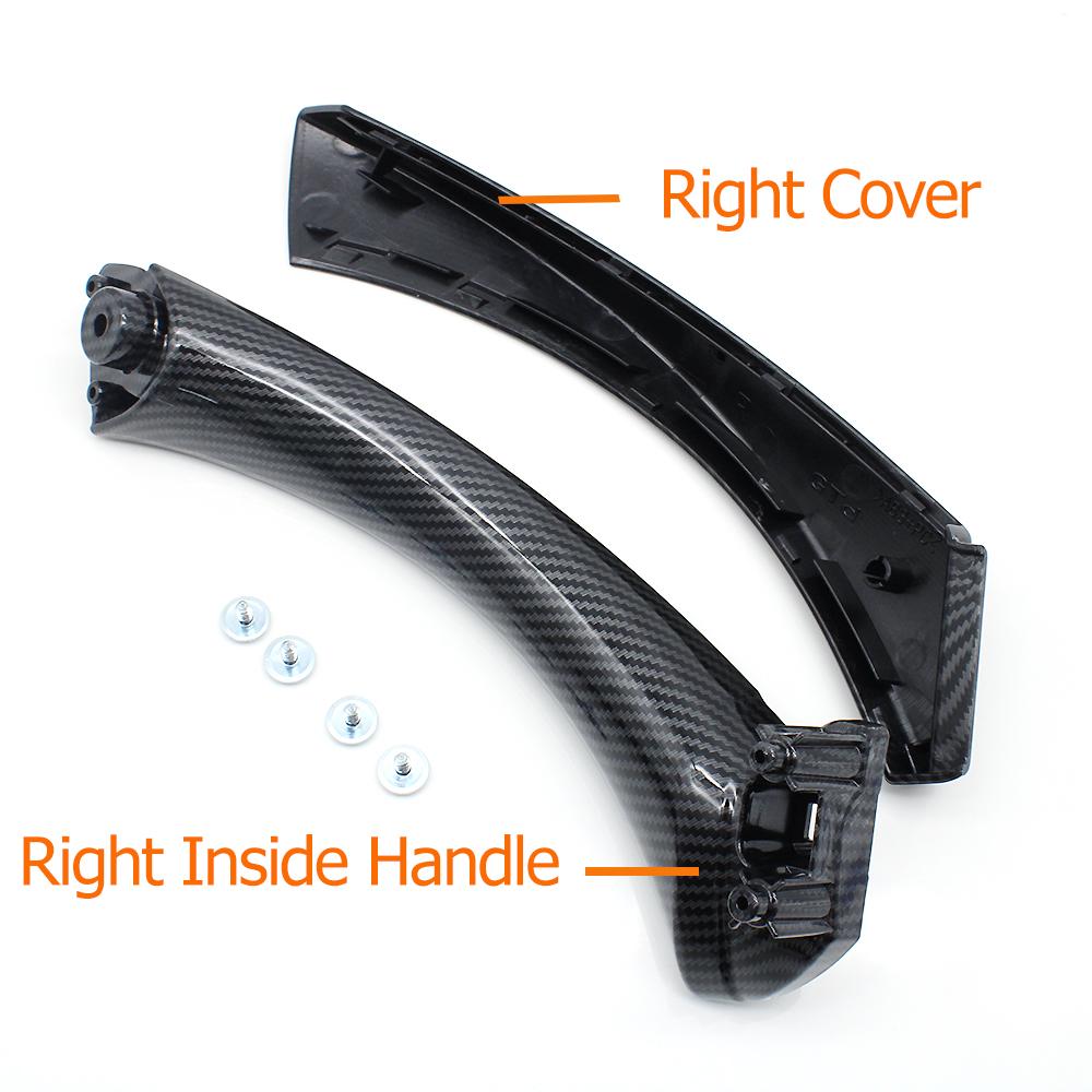 High Quality Carbon Fiber Passenger Door Pull Handle Cover Trim Replacement For BMW 3 Series E90 E91 E92 316 318 320 325 328i