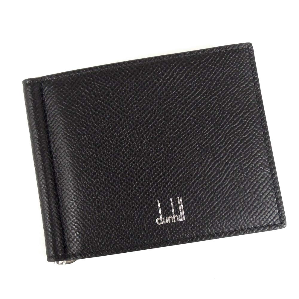 Dunhill Cadogan Money Clip Wallet R2810CABK Black [Used]