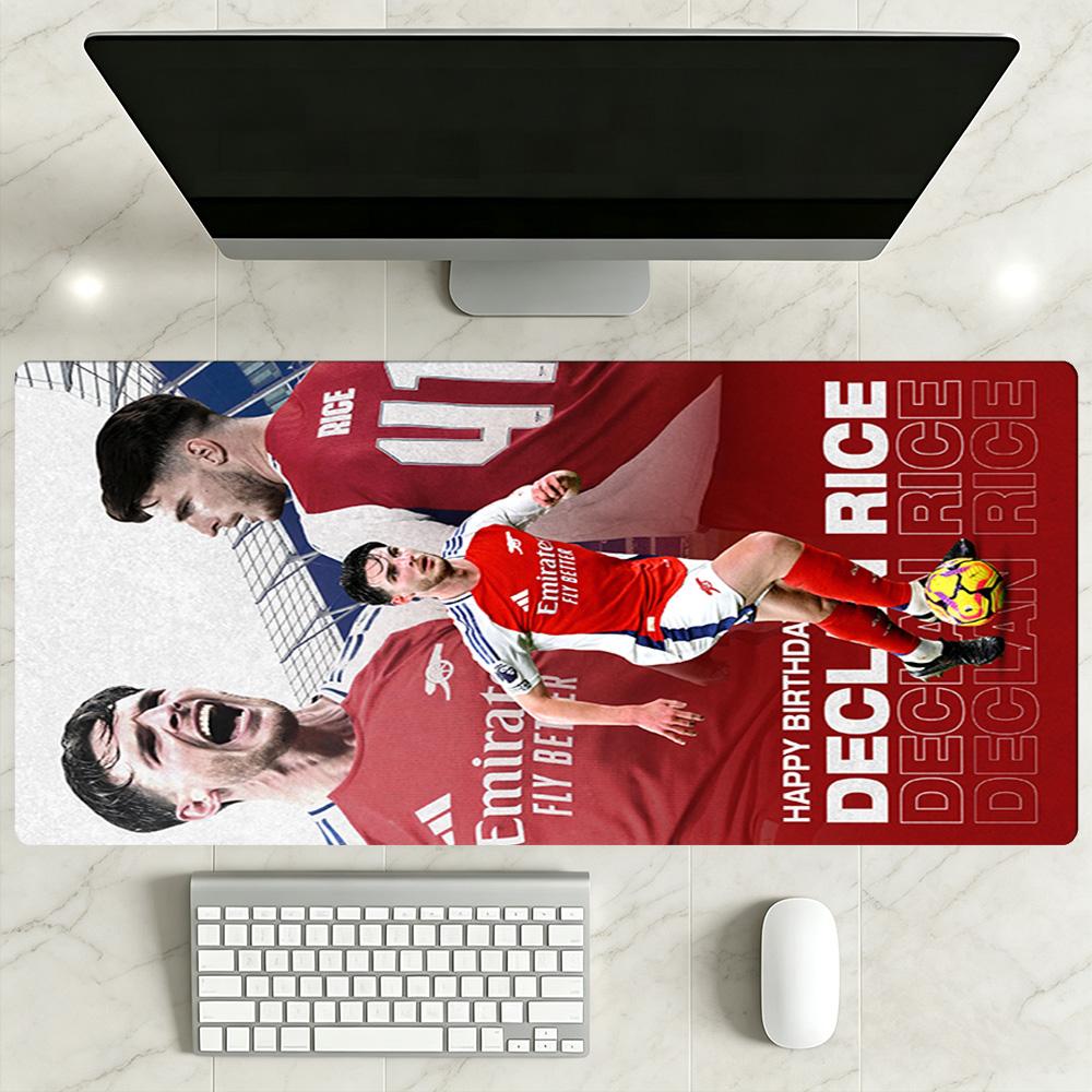 Arsenal Football Player Gaming Mouse Pad Keyboard Mat Office Mouse Mats Non-Slip Rubber Base Computer Decor Item Office Use