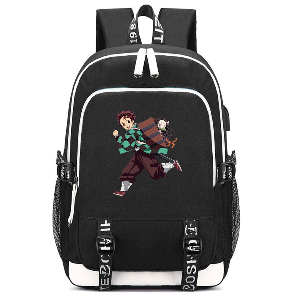 Süßer Cartoon Dämonentöter Aufdruck Rucksack Große Kapazität Schultasche Student Schultasche Outdoor Laptop Reisetasche Geschenk