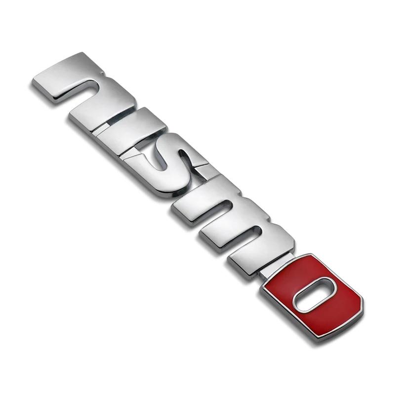 1Pcs Nismo Car Front Grille Car Emblem Badge Sticker Rear Trunk Decals for Nissan Nismo 370Z GTR Almera Tiida Juke Qashqai 350Z
