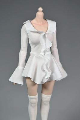 Scale Figure Frilled Lace Dress for High School Beautiful Female and Other Figures and Shoes Not [TOYBARJAPAN] 1/6 Accessory/Special Offer Girls,