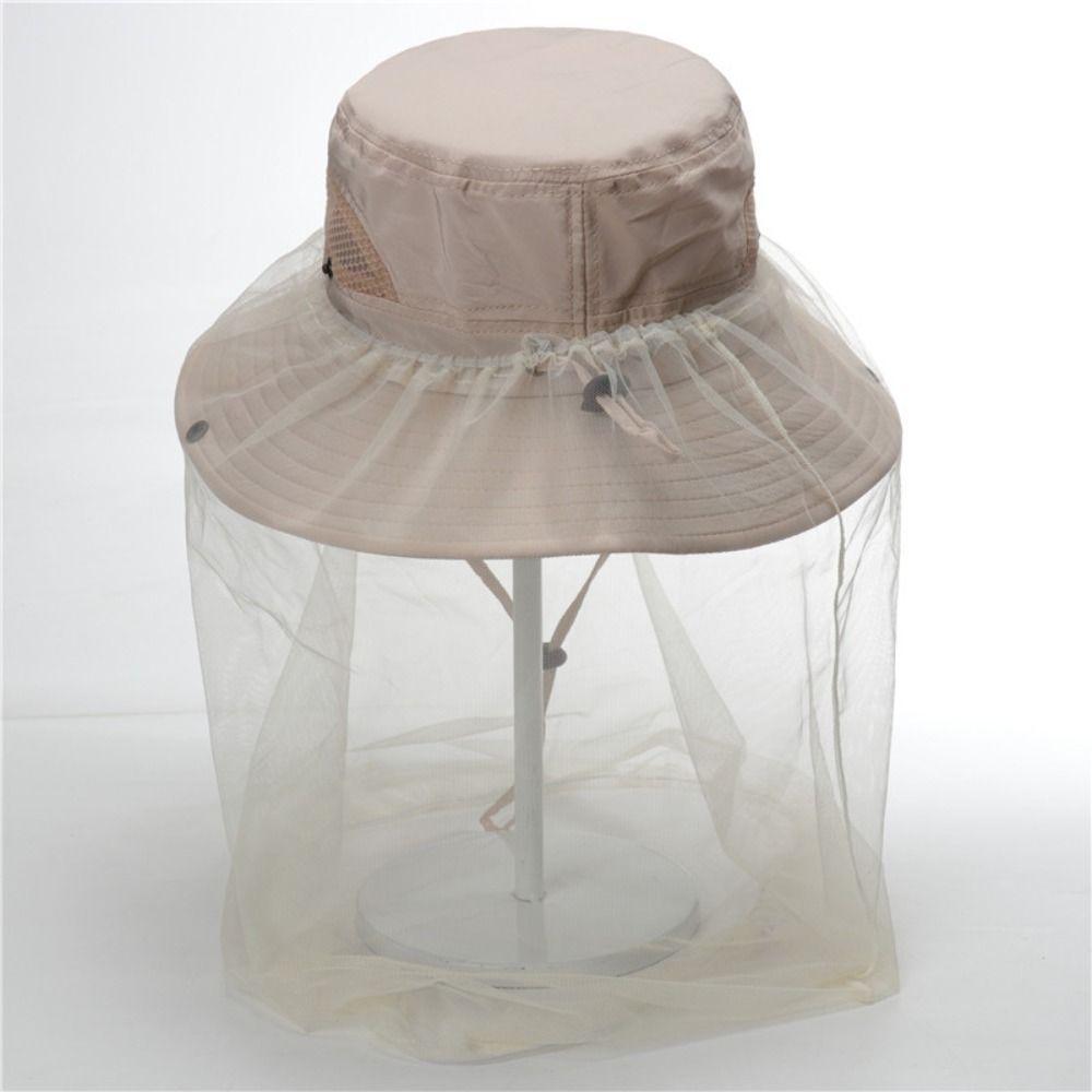 Hat-Veil Beekeeping Hat Insect Mesh Hat Mosquito Net Hat Outdoor Fishing Sun Cap Anti Bee Hat