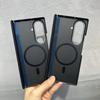 600D Skin Feel Carbon Fiber Texture PC Magnetic Case for For Samsung Galaxy Z Fold 8 Ultra 7 6 5 Hinge Protect Metal Lens Cover