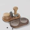 Coffee Tamping Station Espresso Tamper Drip Filter Wooden Base for 51/53/54/58mm Espresso Accessories