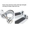 KIMISS Motorcycle Foot Pegs,Pair Clevis Foot Pedal U Clamp Footrest Universal Motorcycle Street Bike 1"-1-1/4" Highway Engine Crash Bar