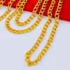 Alloy Gold Plated Necklace for Women  Fashion Imitation Snake Bone Chain Twisted Statement Chain for Evening Party