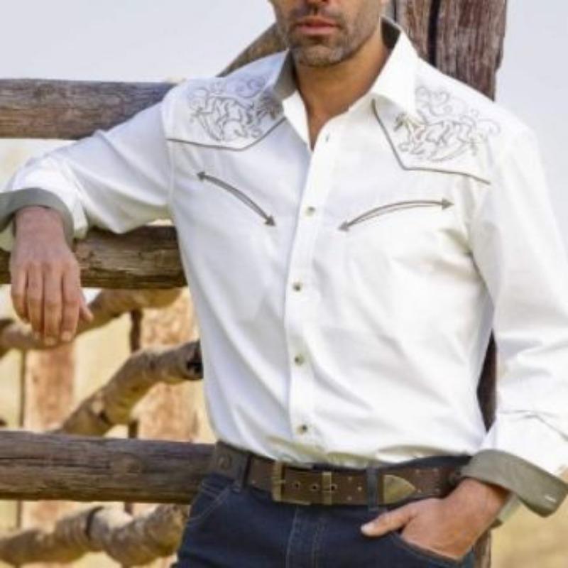 Men's Button  Front Henley Shirt