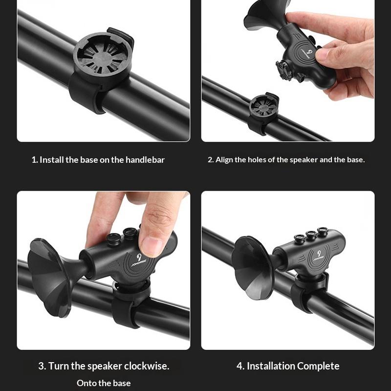 

Electronic Bell 120Db Usb Charge Waterproof Cycling Bell Horn High Decibel Horn Handlebar Horns Alarm Adjustable Siren Riding чорний