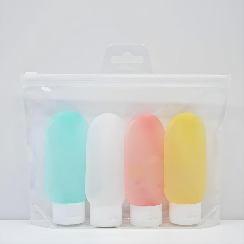 

Refillable Travel-Sized Bottles (4 Pack), Leakproof Squeeze Tubes for Cosmetics - Perfect for Gym, Vacation, & Daily Purse 60ml