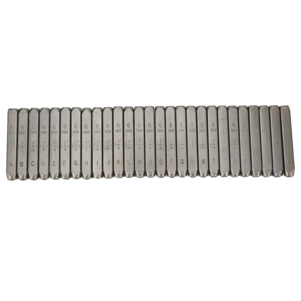 Letter Punch Set 27 Letters High Strength High Carbon Steel Metal Letter Stamp Set for Jewelry Artwork