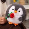 Soothing Penguins Plush Dolls Animal Large Penguins Toy Furry Stuffed Toy Cuddle Toy for Birthday Christmas Gifts