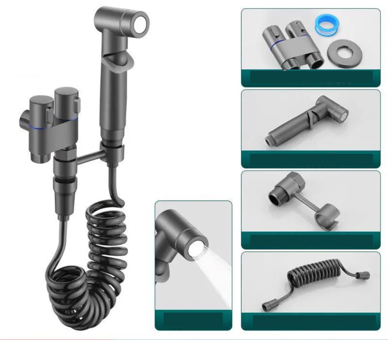 Bidet Spray gun Set Water Jet High Pressure Handheld Bidet Sprayer Toilet Cleaning Hygienic Shower for Bathroom Accessories