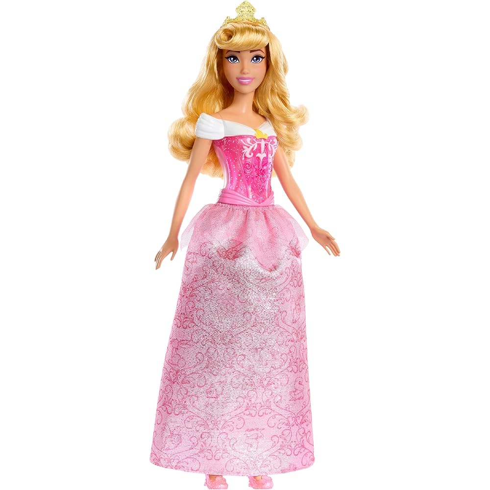 Mattel Disney Princess Aurora Doll Dress-Up Toy for Ages 3 and Up