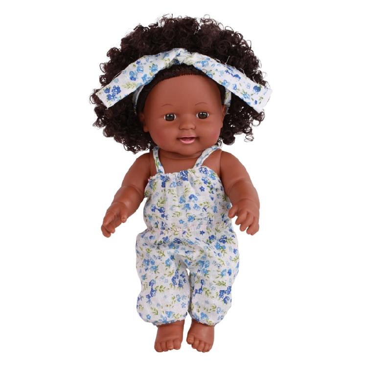 12in African American for Doll for Baby Girls Boys with Black Skin that Looks Re