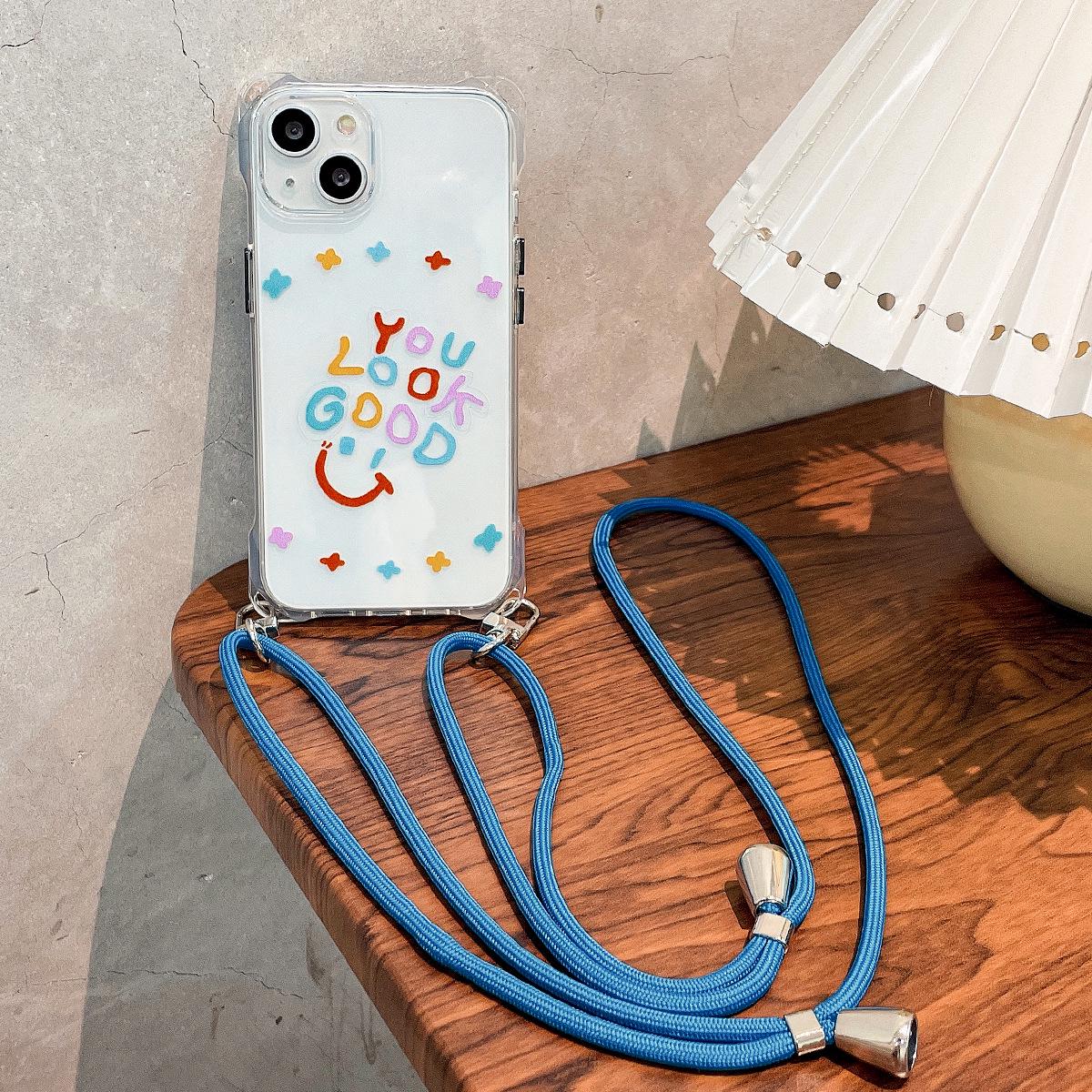 

Apple 17 Pro Max / iPhone 16 Transparent Drop-Proof Lanyard Case 11