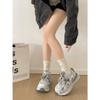 Queen Fan Grey Retro Height-increasing Platform German Training Shoes Women's Autumn Casual Forrest Gump Sports Shoes