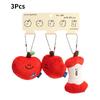 Sweet Morning Second Potato Apple Keychain Backpack Decorative Plush Pendant