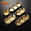 Qianxing Stainless Steel 3-Compartment Dipping Sauce Dishes