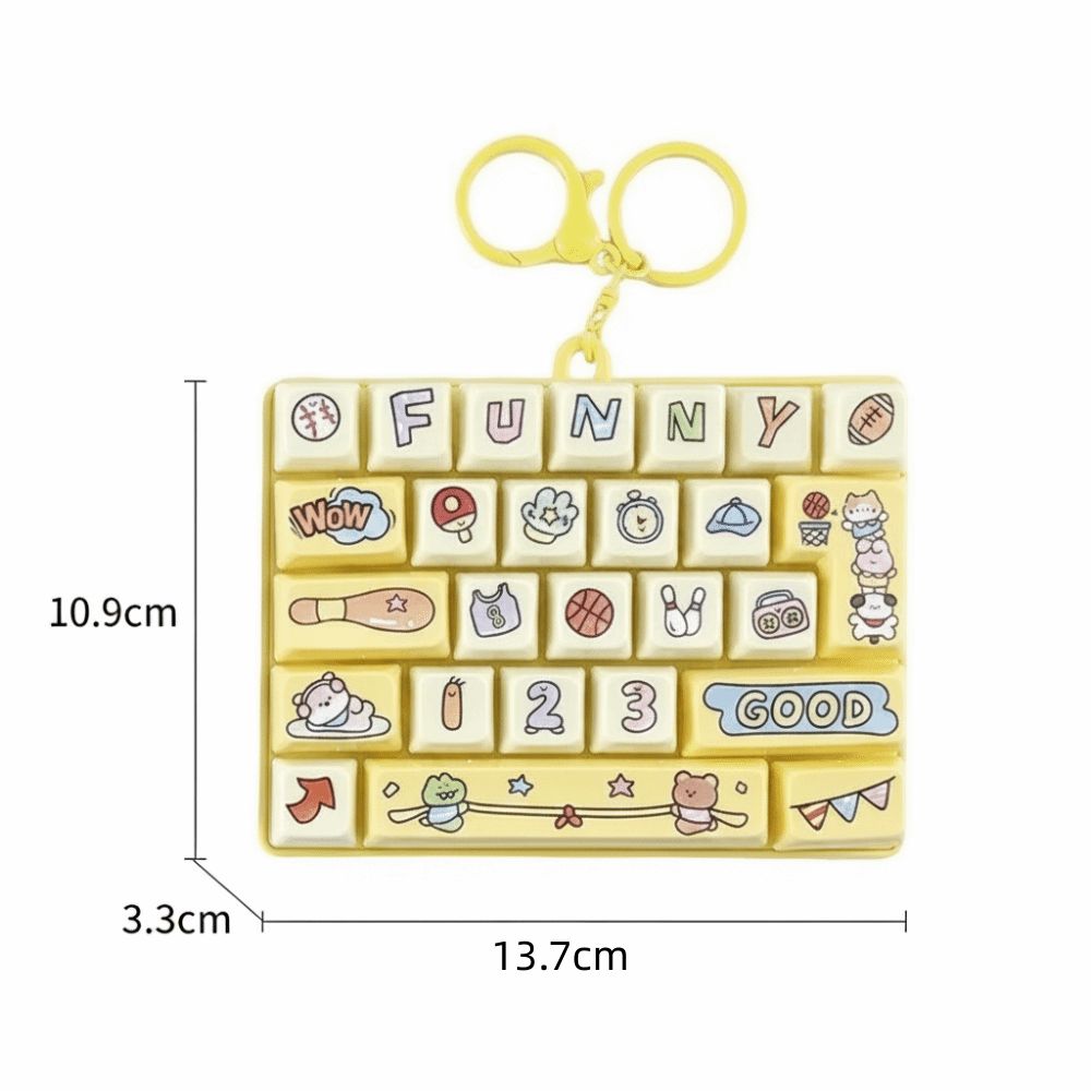 Wooden Fish Design Electronic Keyboard Toy Children's Hanging Ornament For Children