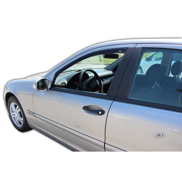 Air Deflectors - J&J AUTOMOTIVE - Heko - Smoked - For Mercedes C Class W203/S203 - 2000-2007