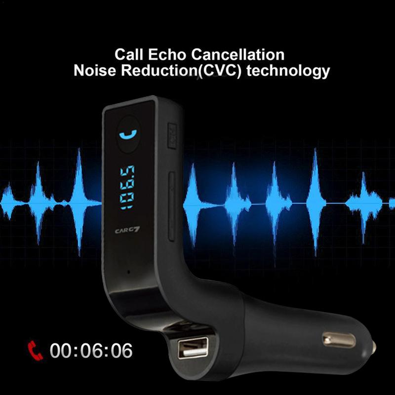 G7 Car Kit Blue Tooth Handsfree FM Transmitter Type Radio LED Display MP3 Player Support MP3/WMA Music Format Car Accessorise